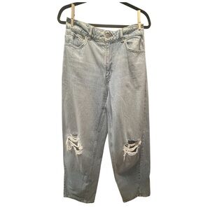 GARAGE Distressed Light Blue Denim Jeans- Size 7/28